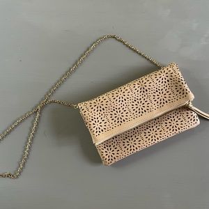 Nude crossbody purse